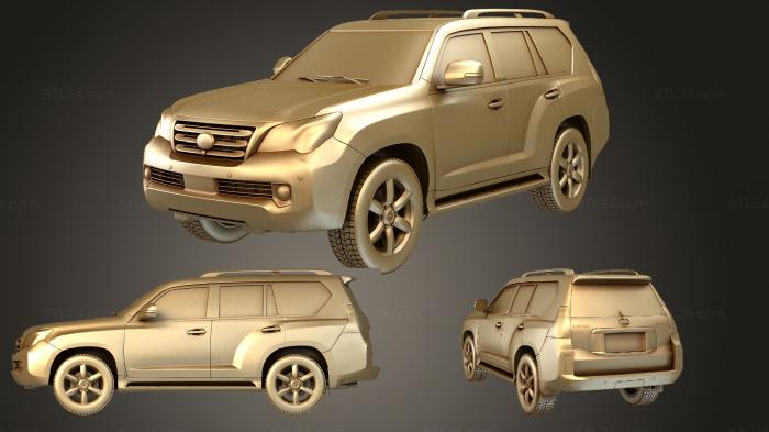 Автомобили и транспорт (Lexus GX 2010, CARS_2256) 3D модель для ЧПУ станка